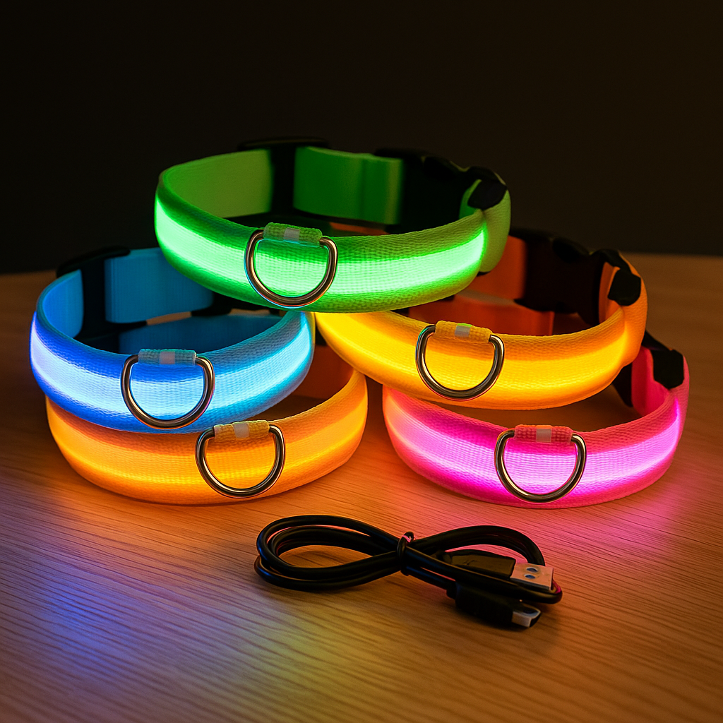 Light Up Glow Dog Collar - USB Rechargeable