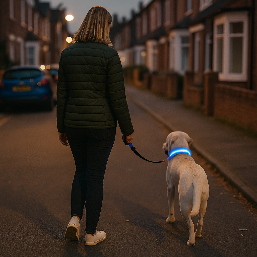 Light Up Glow Dog Collar - USB Rechargeable