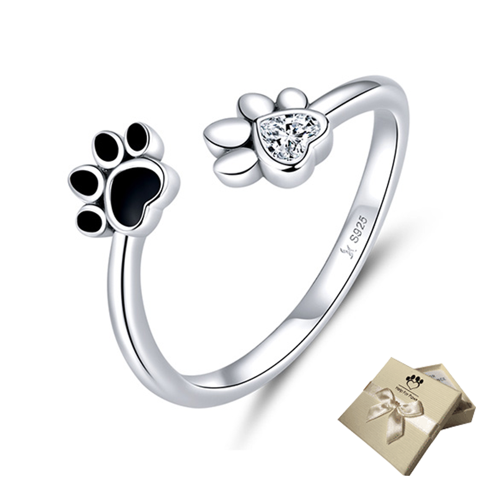 Paw print rings hotsell
