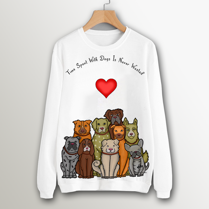 Time Spent With Dogs Sweatshirt - Womens