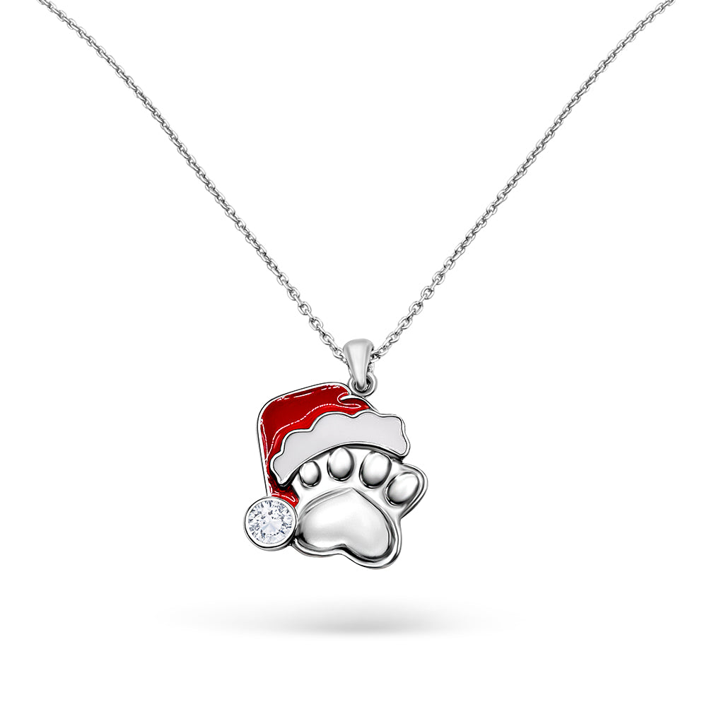 Santa Paws Christmas Necklace