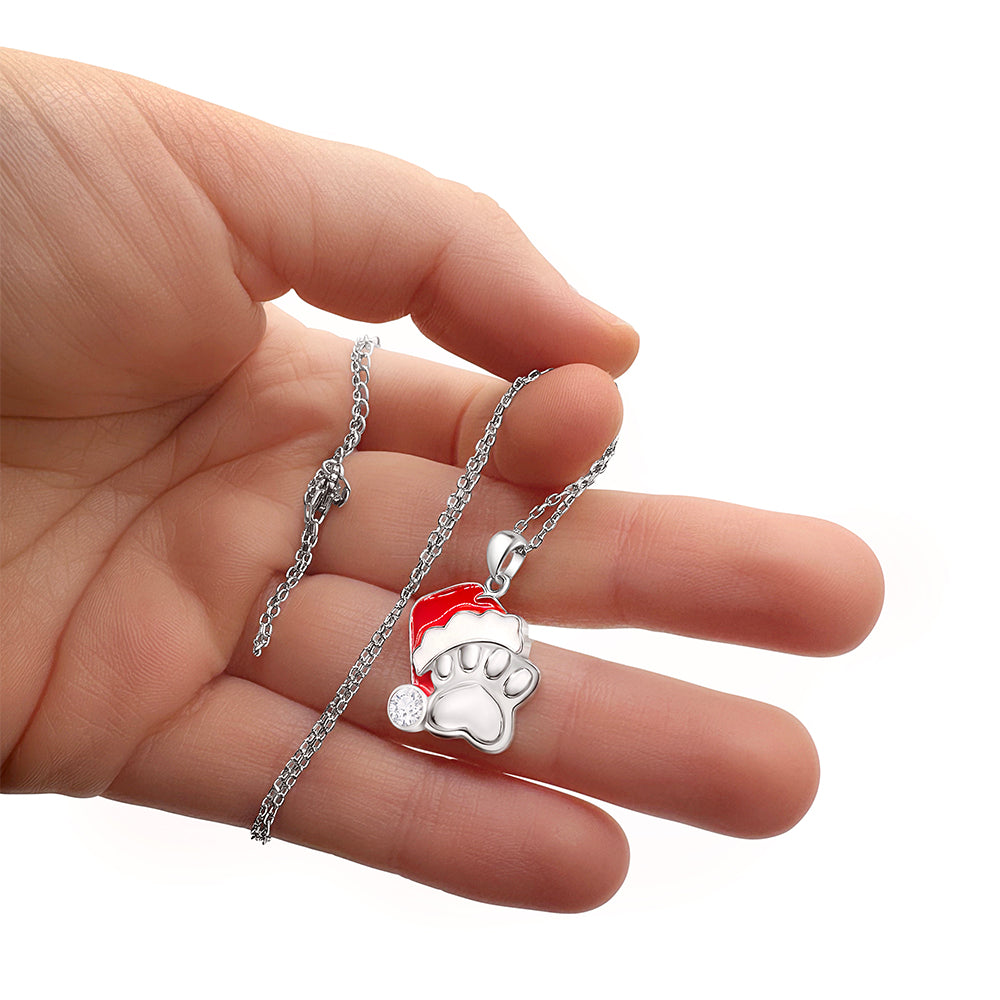 Santa Paws Christmas Necklace