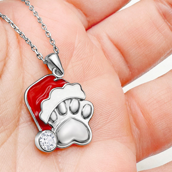 Santa Paws Christmas Necklace