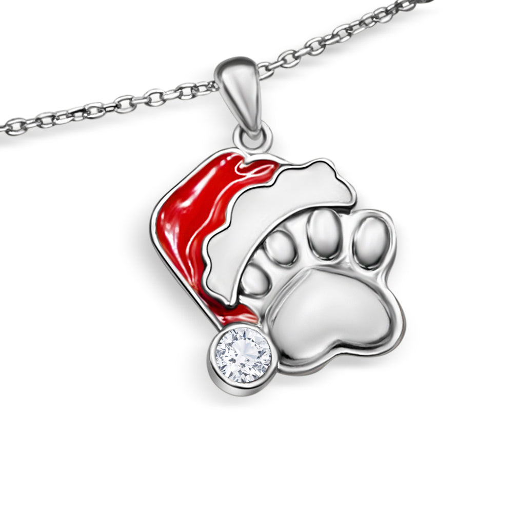 Santa Paws Christmas Necklace