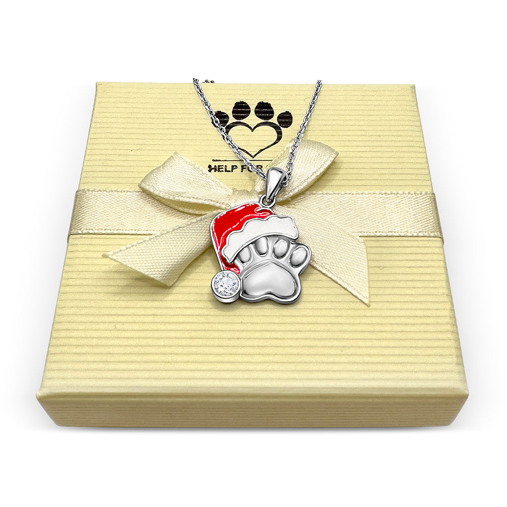 Santa Paws Christmas Necklace