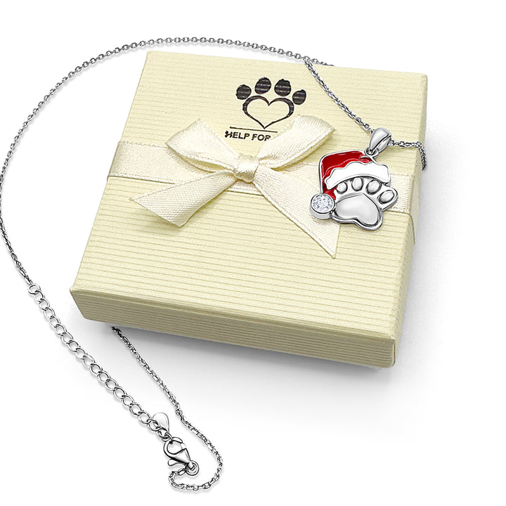 Santa Paws Christmas Necklace