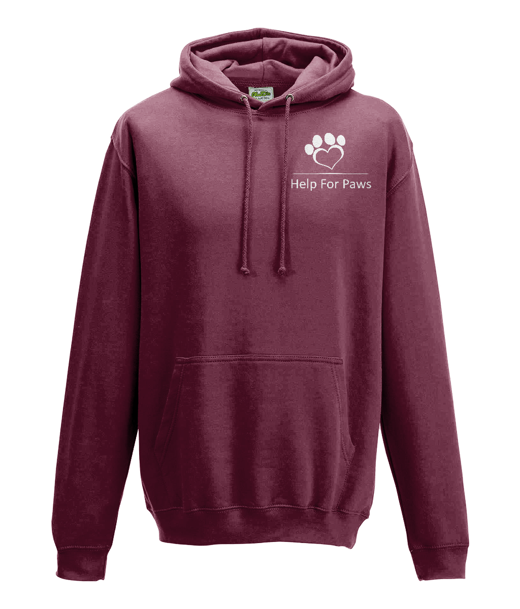Suggested Products - Help For Paws Burgundy Hoodie
