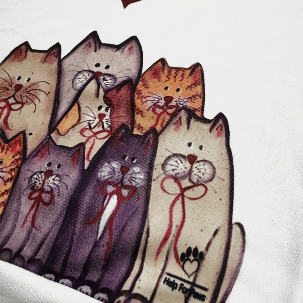 Nine Cats Sweatshirt - Womens