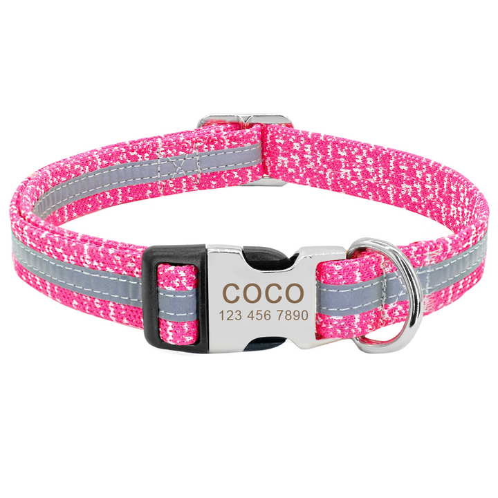 Reflective Personalised Pet Collar