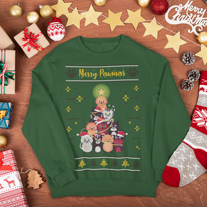 Merry Pawmas Christmas Jumper - Cats