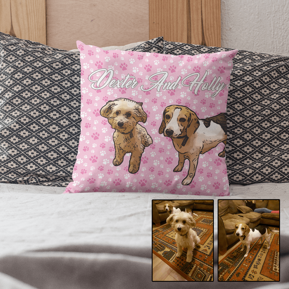 Custom Oil Painting Cushion Of Your Pet