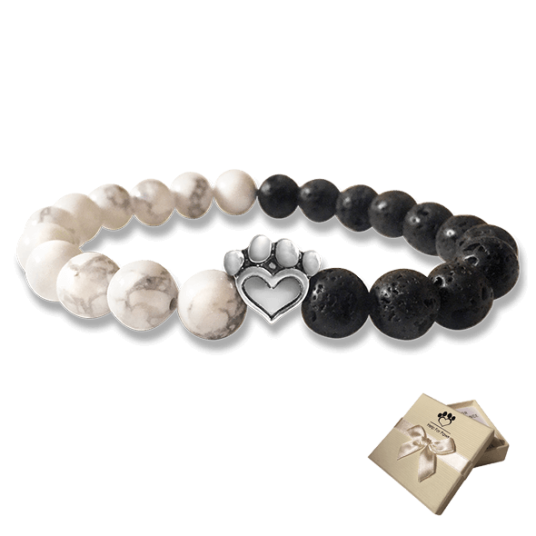 Bead Bracelet - Help For Paws™ Bracelet In Black And White