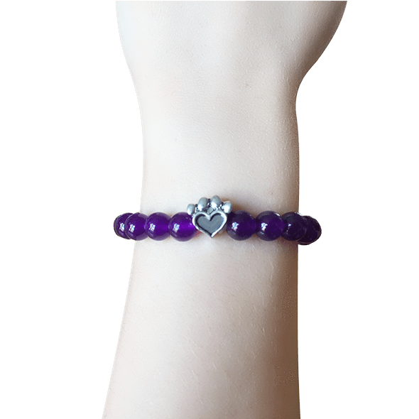 Bead Bracelet - Help For Paws™ Bracelet In Purple