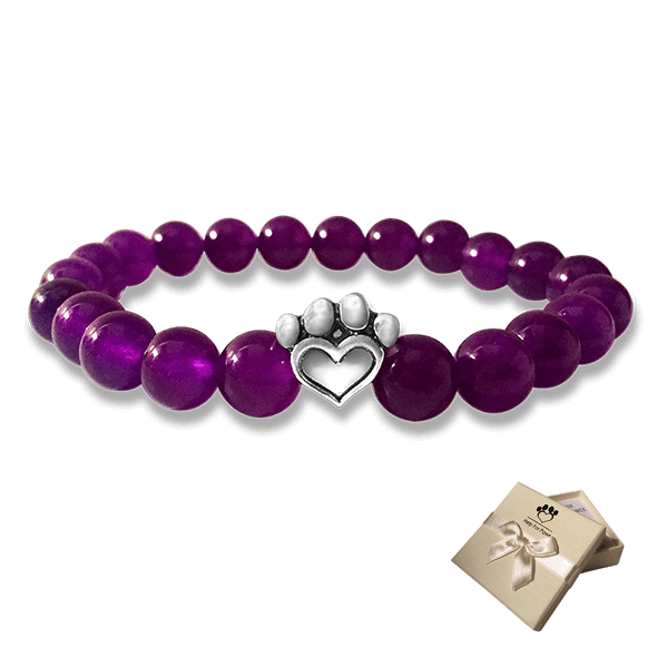 Bead Bracelet - Help For Paws™ Bracelet In Purple
