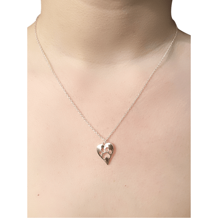 Necklace - Love For Paws Necklace - Silver