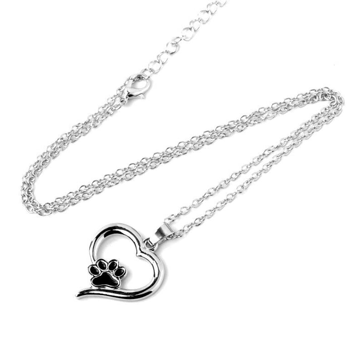 Paw And Heart Necklace