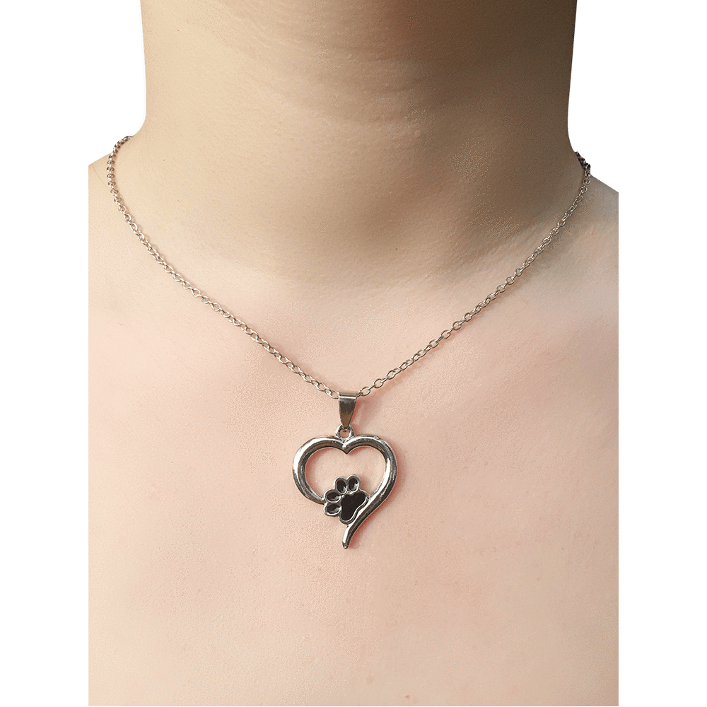 Necklace - Paw And Heart Necklace