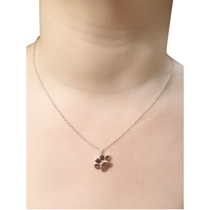 Necklace - Paw Necklace - Silver