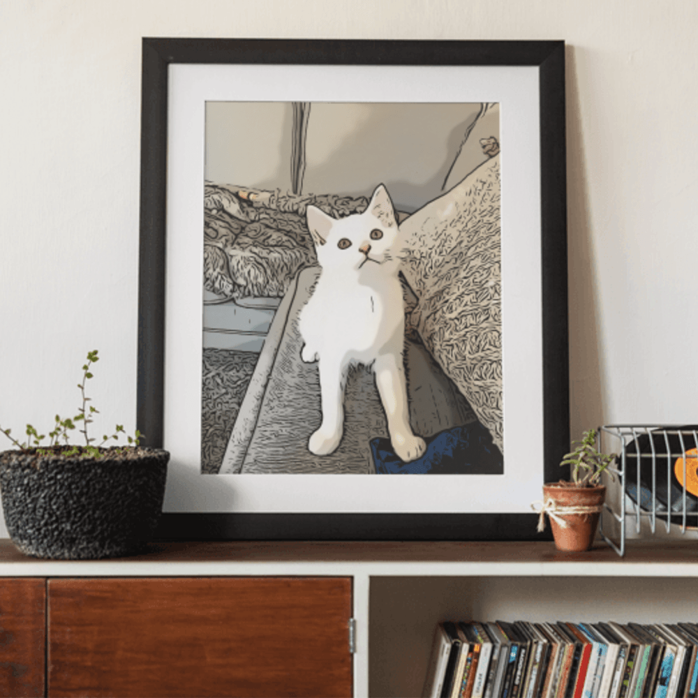 Drawing of Your Pet - Premium Print - Help For Paws