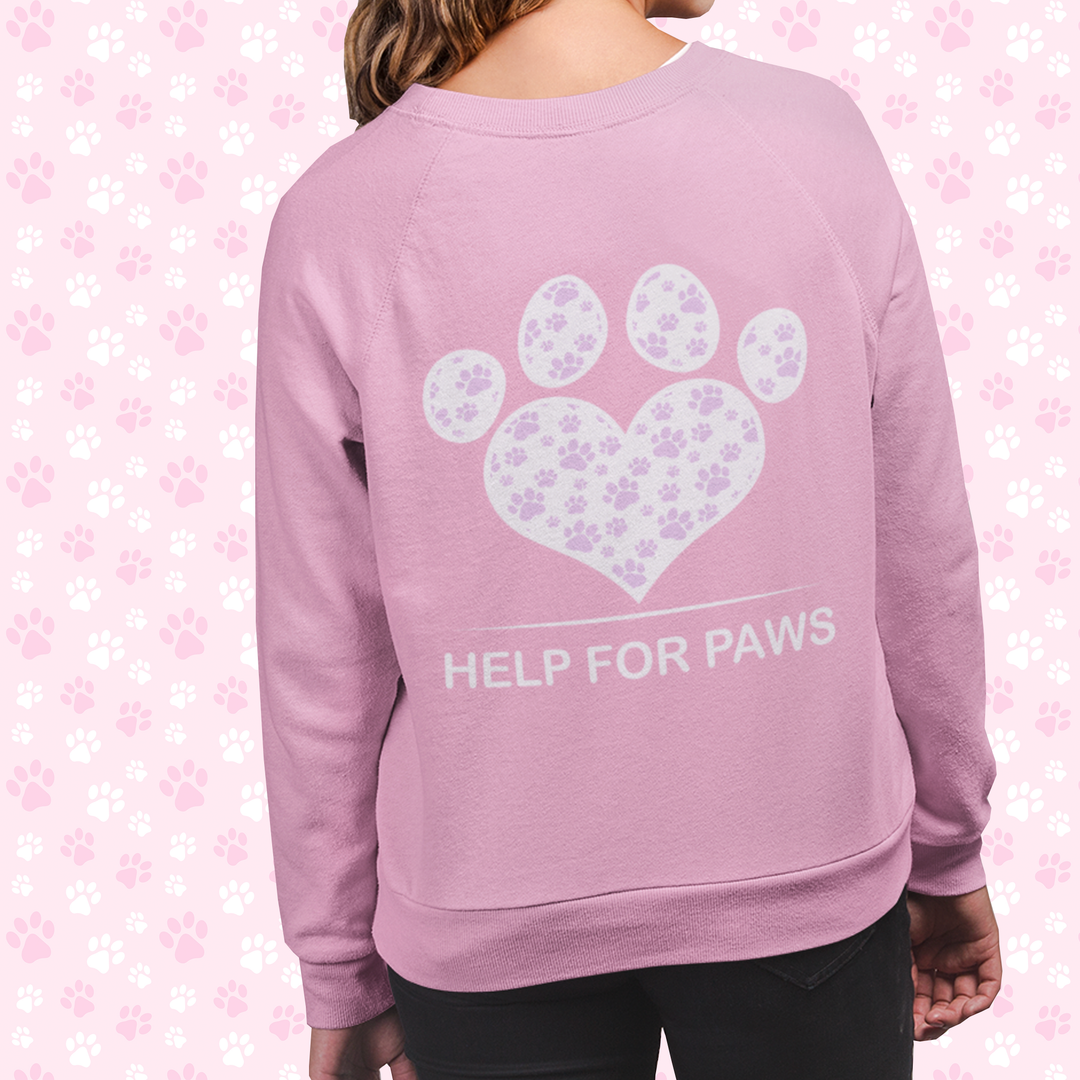 Pink Paws Sweatshirt Help For Paws