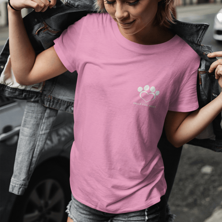 Pink Paws T-Shirt - Help For Paws