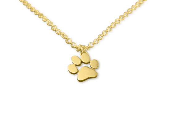 Necklace - Paw Necklace - Gold